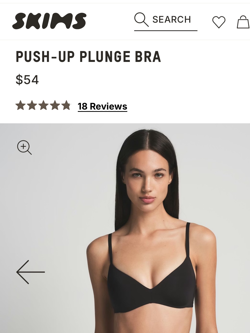 Skims Push-Up Plunge Bra